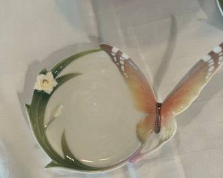 #40 $80.00 Franz butterfly tea for 2 - 3 pieces