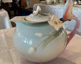 #40 $80.00 Franz butterfly tea for 2 - 3 pieces