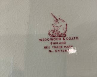 #81 $80.00 10 Wedgwood Dinner Plates