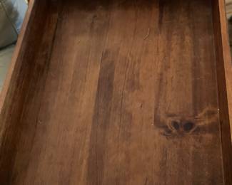 24 $60.00 Wood tray side table 17x29x22