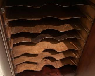 8 $360.00 Sheet music cabinet mahogany 28Lx57Tx16D