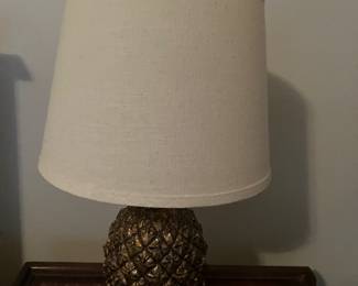 4 $70.00 pair of pineapple lamps 20x13