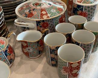 82 $150.00 Arita Imari Fan Porcelain China