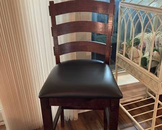 28B $68.00 1 wood barstool 19x30seat heightx46T