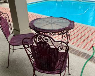47	$68.00 	Bistrot set purple 3 pieces 
