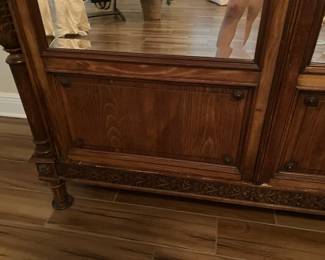 5 $1,000.00 French Louis XVI style armoire 54x89x24