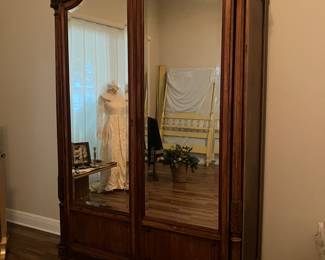 5 $1,000.00 French Louis XVI style armoire 54x89x24
