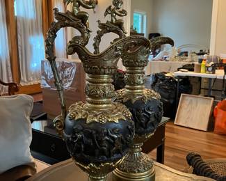 26 $240 both or $120 Ewer 23x12 (by curio cabinet) (2) ($120 each)