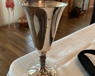 107	$70.00 	11 Silver Plate Wine Goblets
