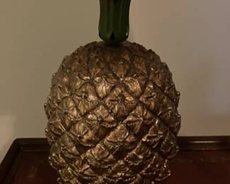 4 $70.00 pair of pineapple lamps 20x13