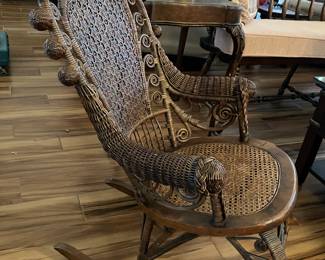 25 $95.00 Bamboo vintage rocker