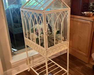 32 $120.00 Terrarium white glass 22x54x16