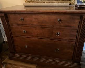 23 $190.00 Laura Ashley Home Chest 3 drawers on casters 44Lx35 1/2Tx22D