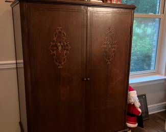 17 $325.00 Walnut wardrobe 39x60x23