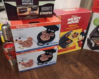 Pancakes and waffles with Mickey