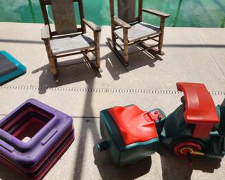 Children's rockers, train, Aerobic Step