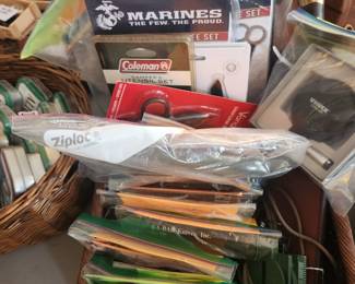 Knives - Knives (K-Bar, throwing, pocket knives, many styles and many brands - please, do not call or text for more photos or brand names, it isn't that I don't want to be helpful, I just forgot to photograph before we sortted and I cannot remember all that we have available.)