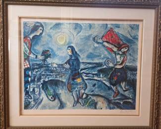Chagall "Lovers Over Paris"