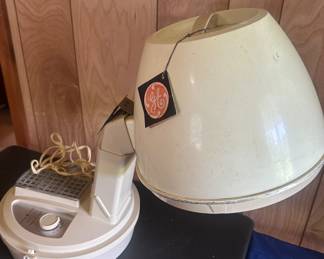 Travel hairdryer 1970’s great for hair salon decor