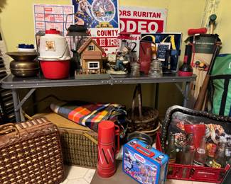 Camping , picnic , games - vintage Coca-Cola & Pepsi