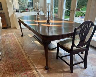 Another lovely English dining table with leaves
