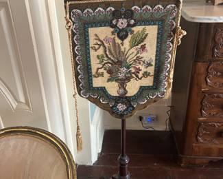Antique beaded screen