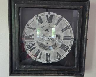 Restoration Hardware 24in Framed Clock