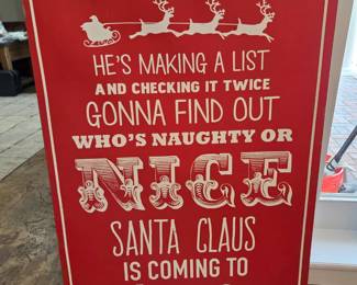 Large 'Reminder' Sign 🎅