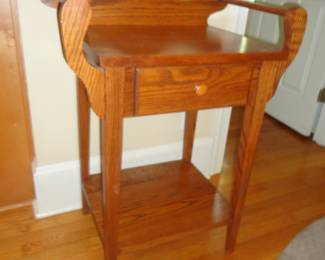 Single  drawer. Dry Sink Wash Stand