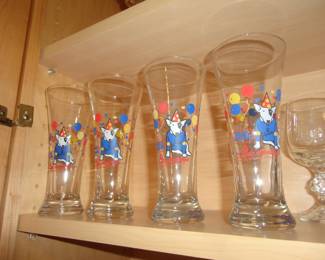 1987 Spuds MacKenzie Pilsner Glasses