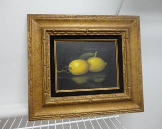 Still Life of Lemons Canvas Painting