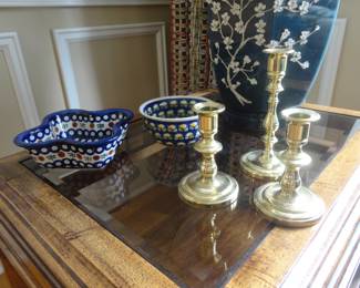 Polish Pottery/Baldwin Brass