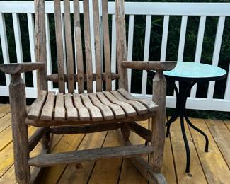 Montana style wood rocker
