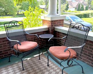 Vintage patio  iron bistro set