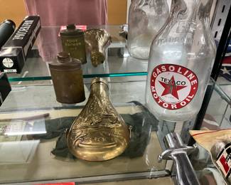 Military Foot Powder - Civil War Replica Black Powder Flask 