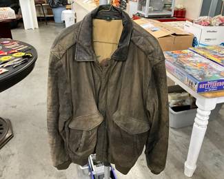 Leather Bomber Jacket