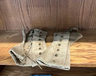 WWII 1943 Military Dress Gaiters Leggings Canvas 