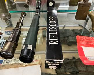 Brass Telescope or Spyglass - Military Terrestrial Telescope - Riflescope