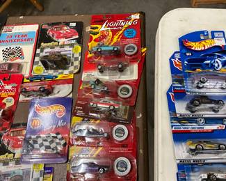 Assorted Die Cast Cars including NASCAR, Hot Wheels, Johnny Lightning