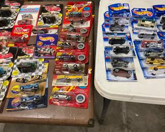Assorted Die Cast Cars including NASCAR, Hot Wheels, Johnny Lightning
