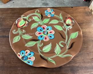 Southern Living At Home Collection by Gail Pittman Cottage Garden Platter