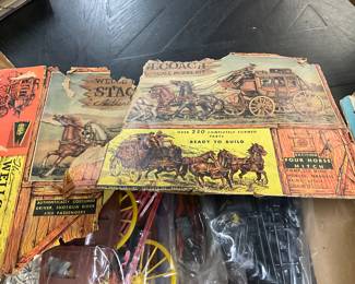 Wells Fargo Stagecoach Model Kit by Marx