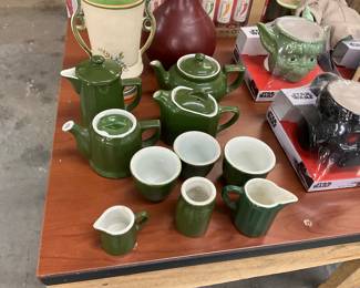 Hall Forest Green Pottery Items