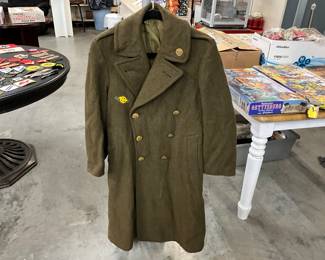 WWII US Army Long Overcoat
