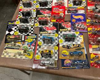 Assorted Die Cast Cars including NASCAR, Hot Wheels, Johnny Lightning