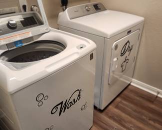 Washer and Electric dryer