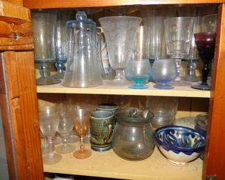 Glassware and decorative items