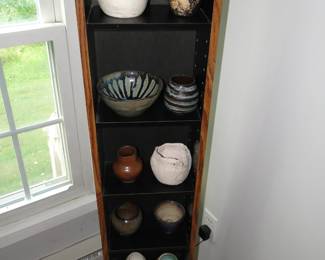 More Pottery and shelf that they are on