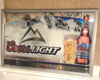 Coors Light Framed Sign