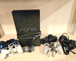 Playstation 2 Console With Controllers